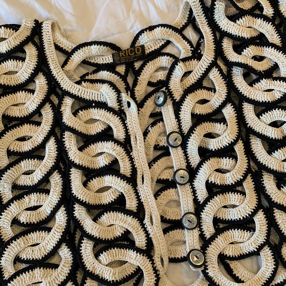 Vintage crocheted cardigan